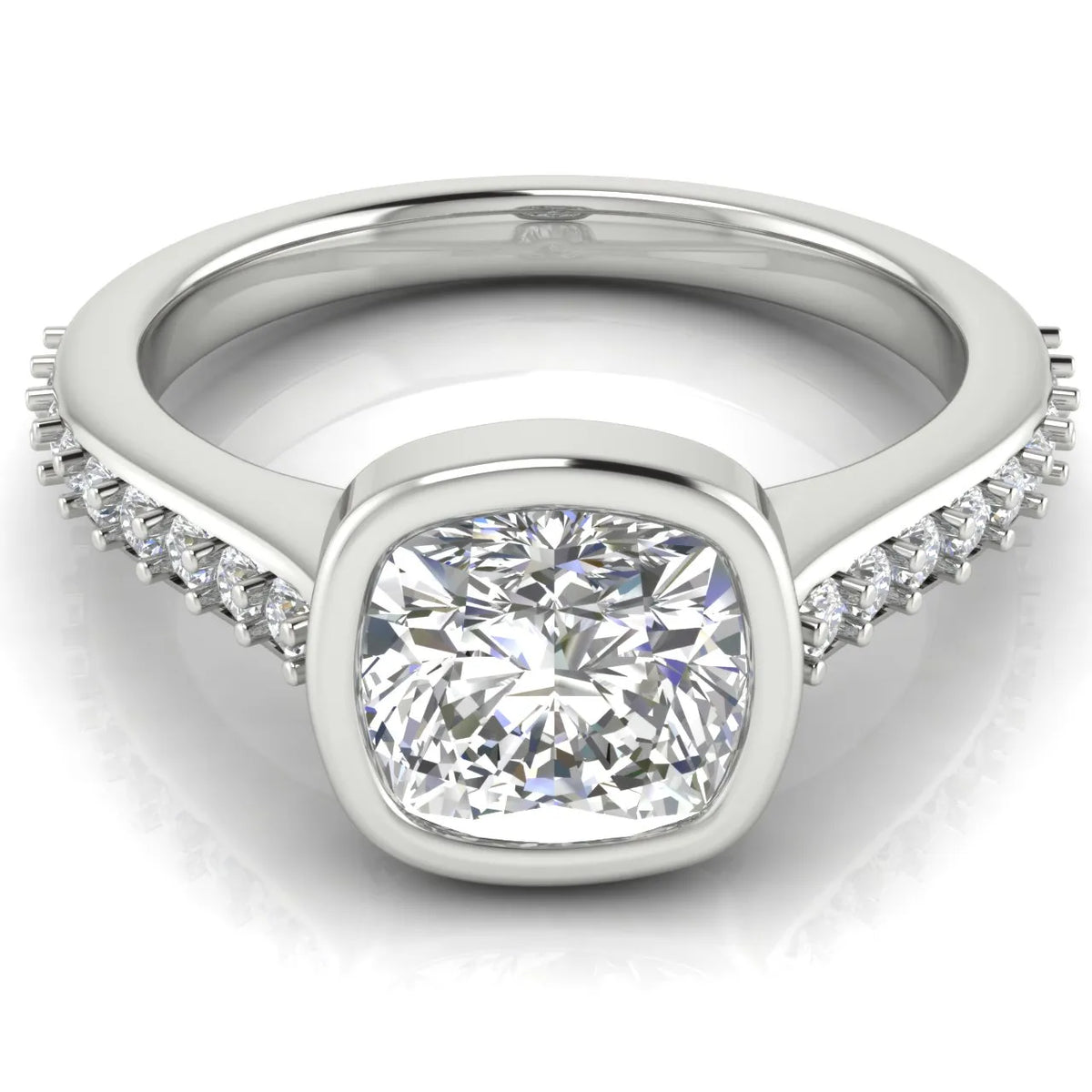 Elegant Bezel-Set Accent Ring