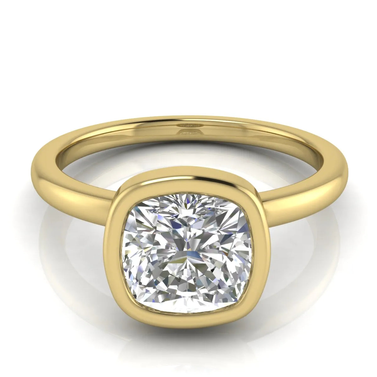 Modern Bezel-Set Solitaire Ring