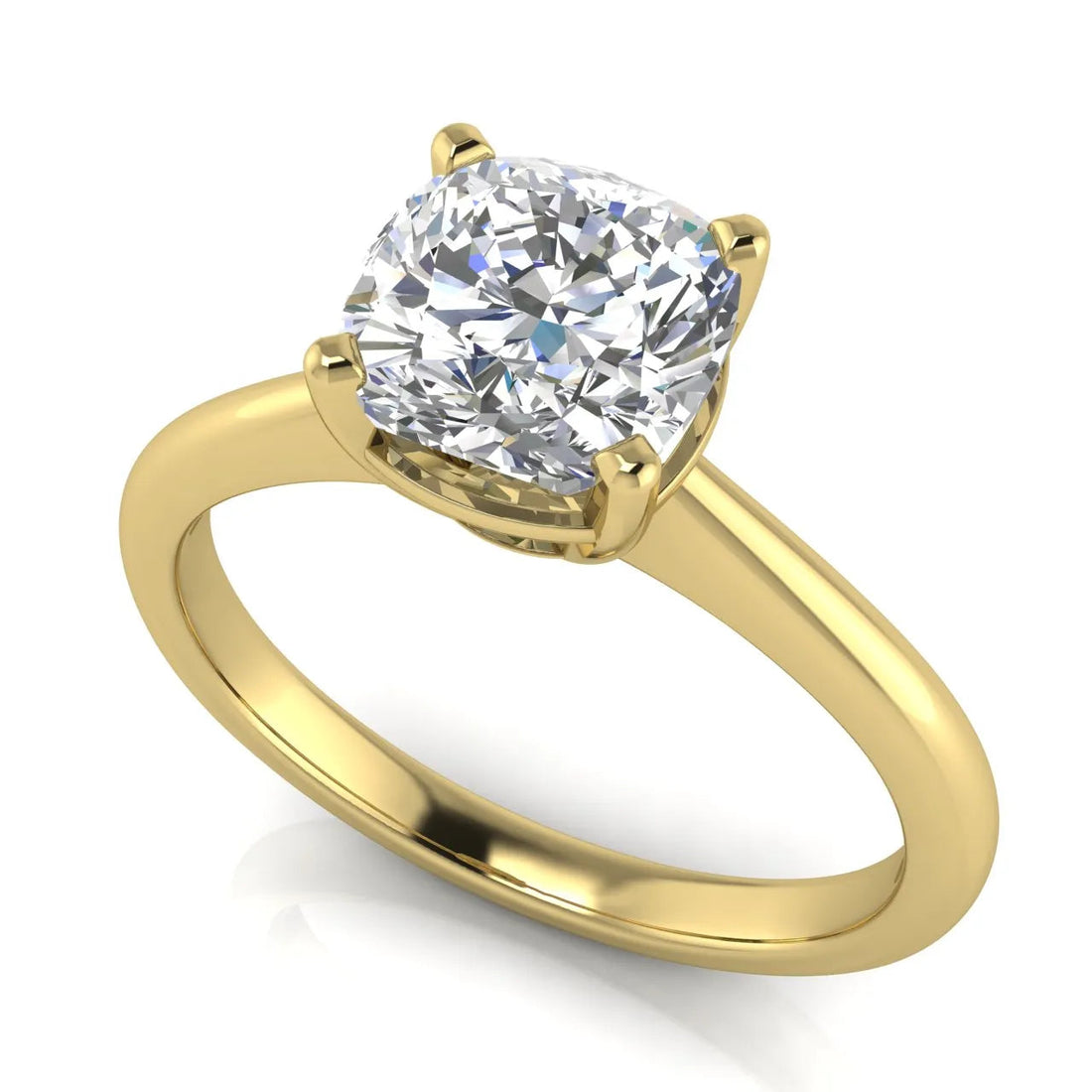 Classic Solitaire Ring with Timeless Elegance – Round (925 Sterling Silver)