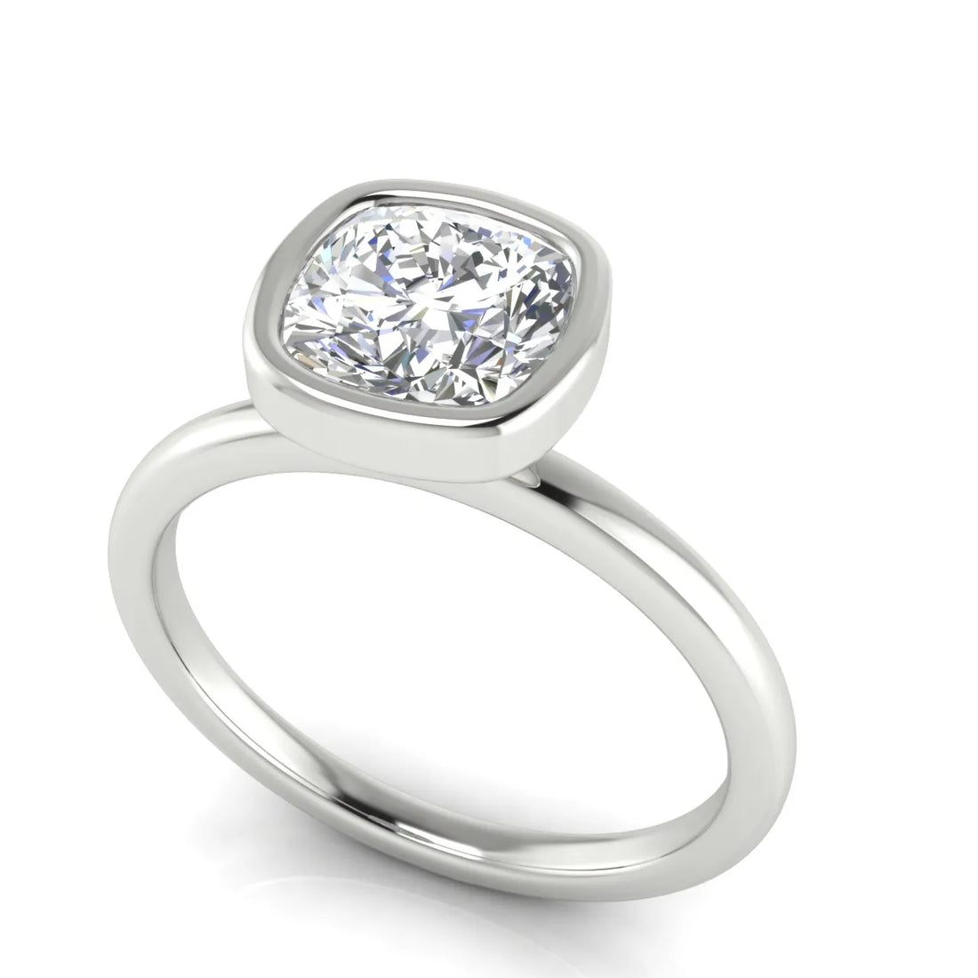 Modern Bezel-Set Solitaire Ring