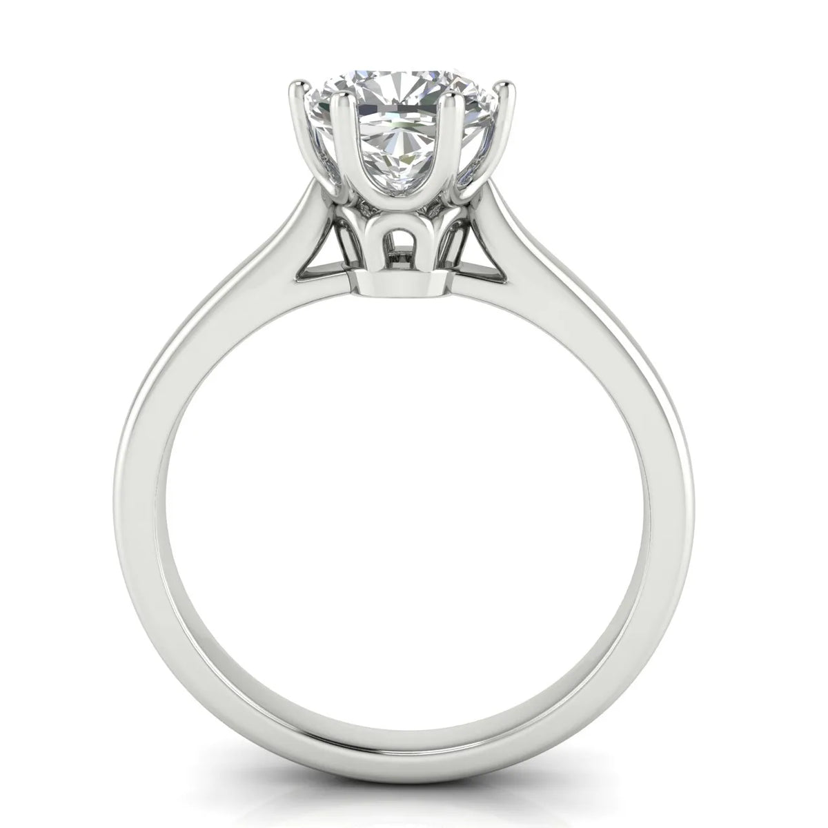 Romantic Solitaire Ring with Timeless Design