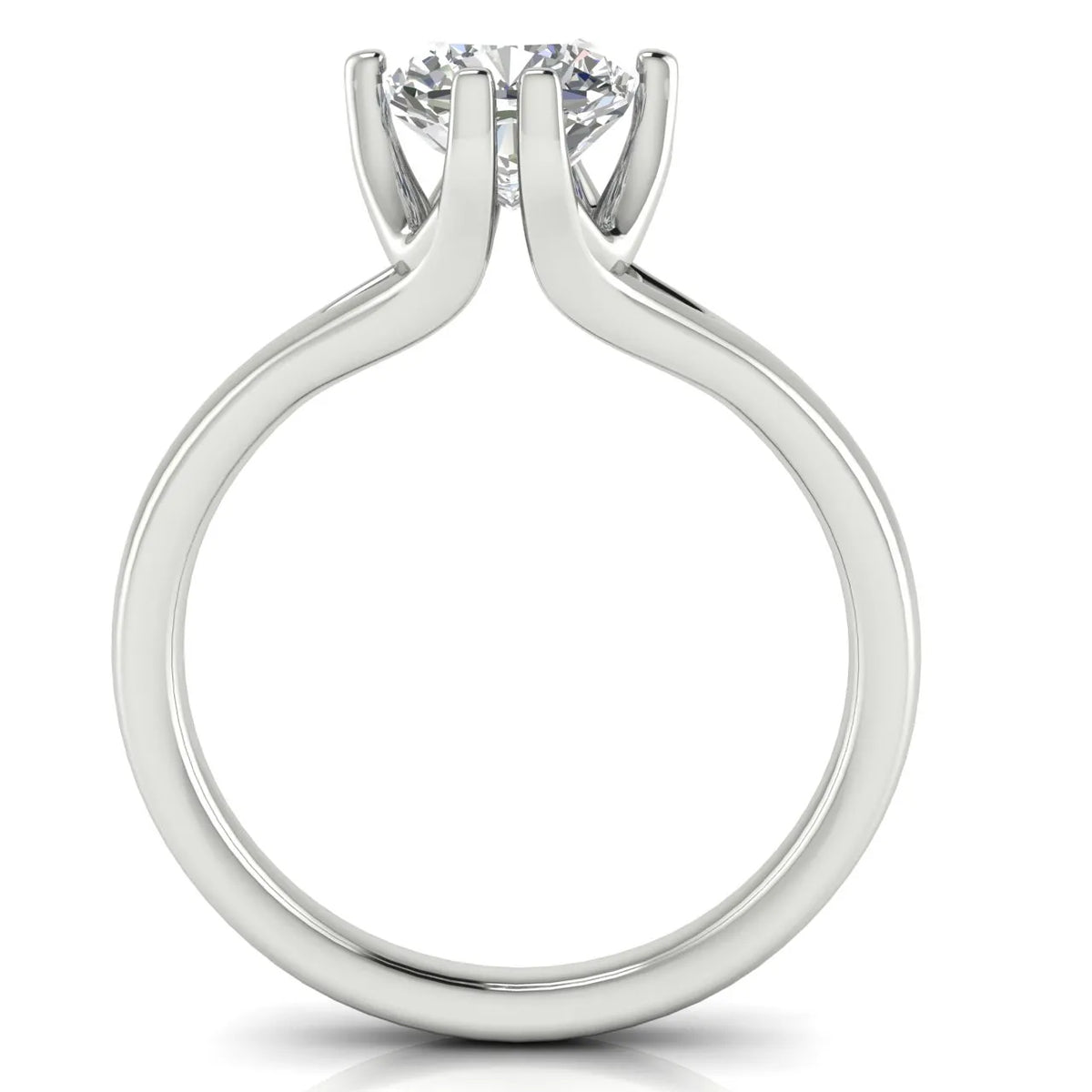 Contemporary Solitaire Engagement Ring
