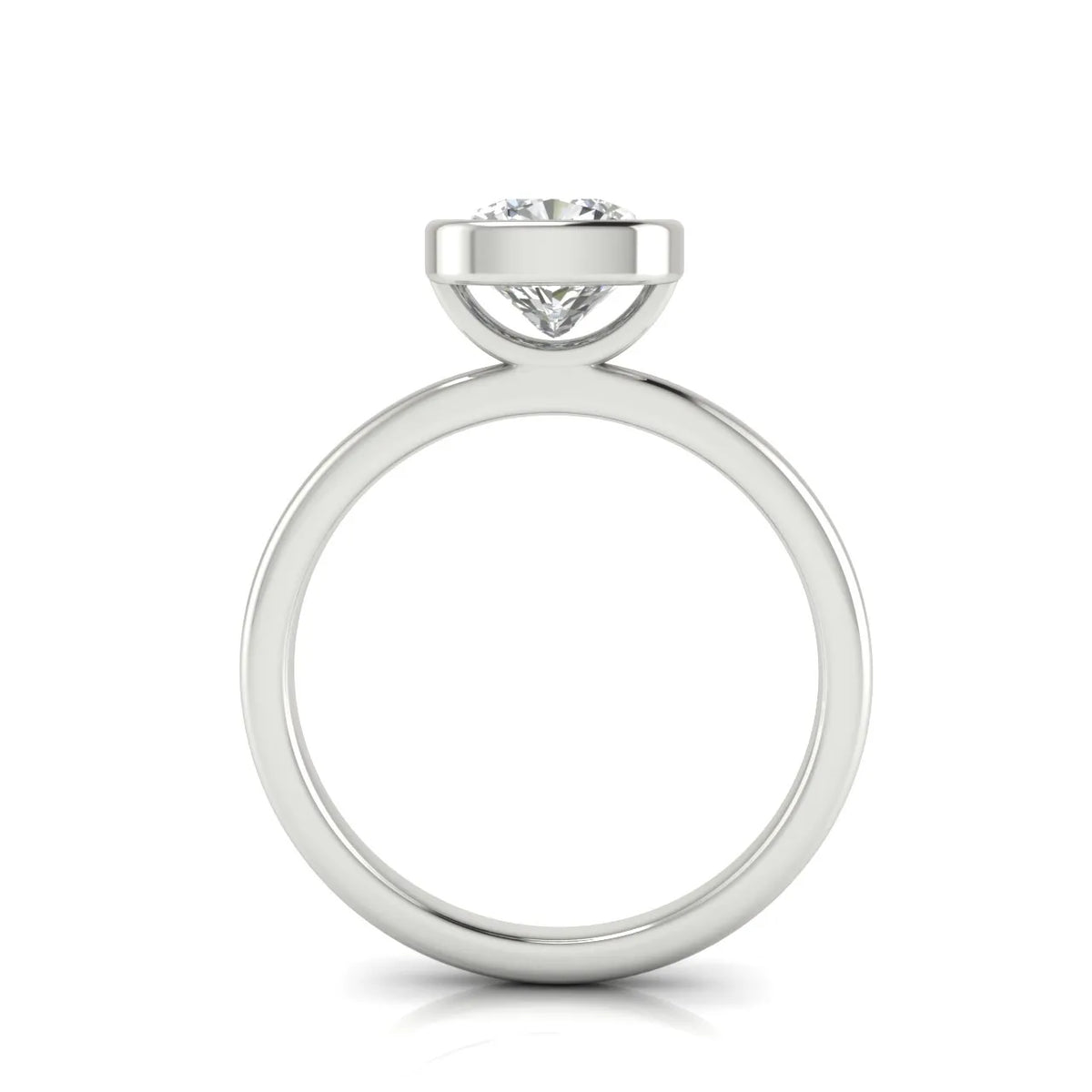 Modern Bezel-Set Solitaire Ring