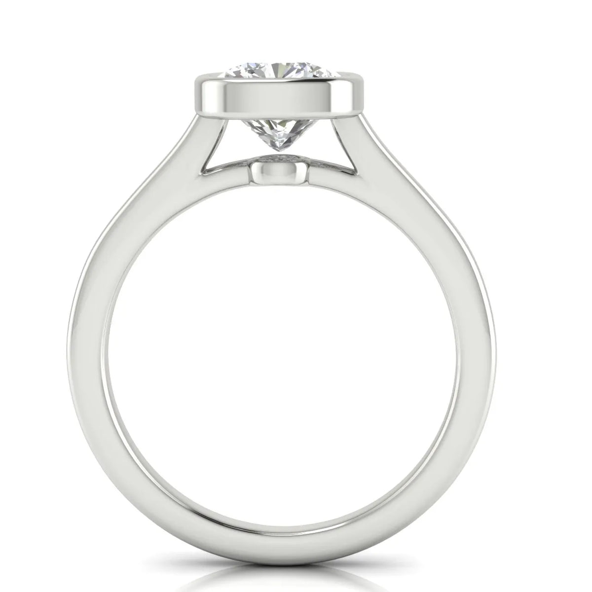 Romantic Halo Solitaire Ring