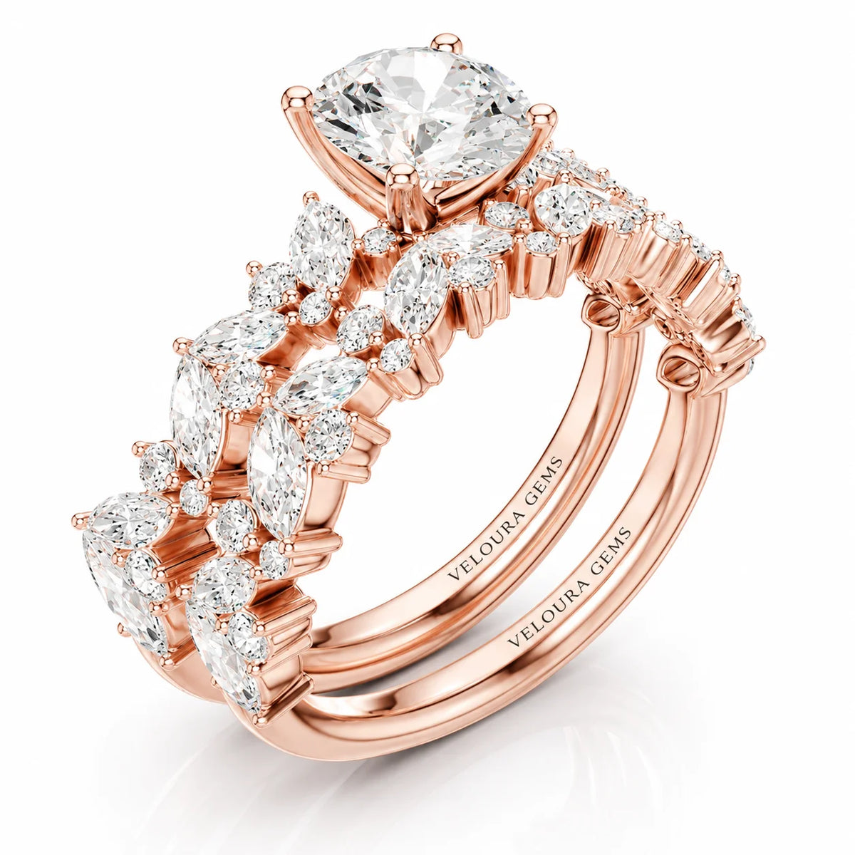 Celestial Symphony Two Step Wear Diamond Ring
