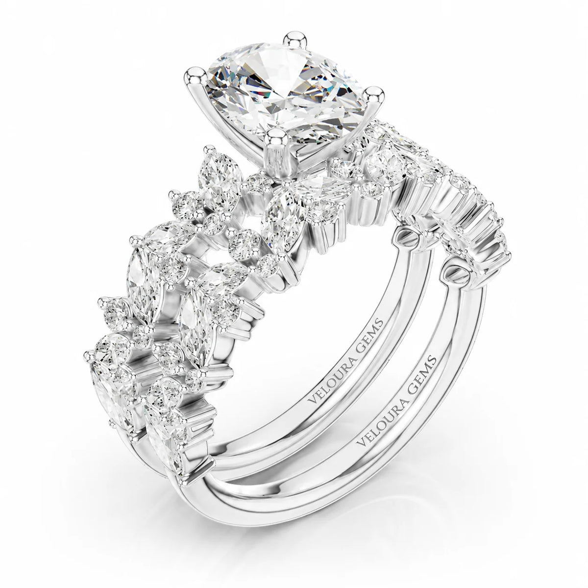 Celestial Symphony Two Step Wear Diamond Ring