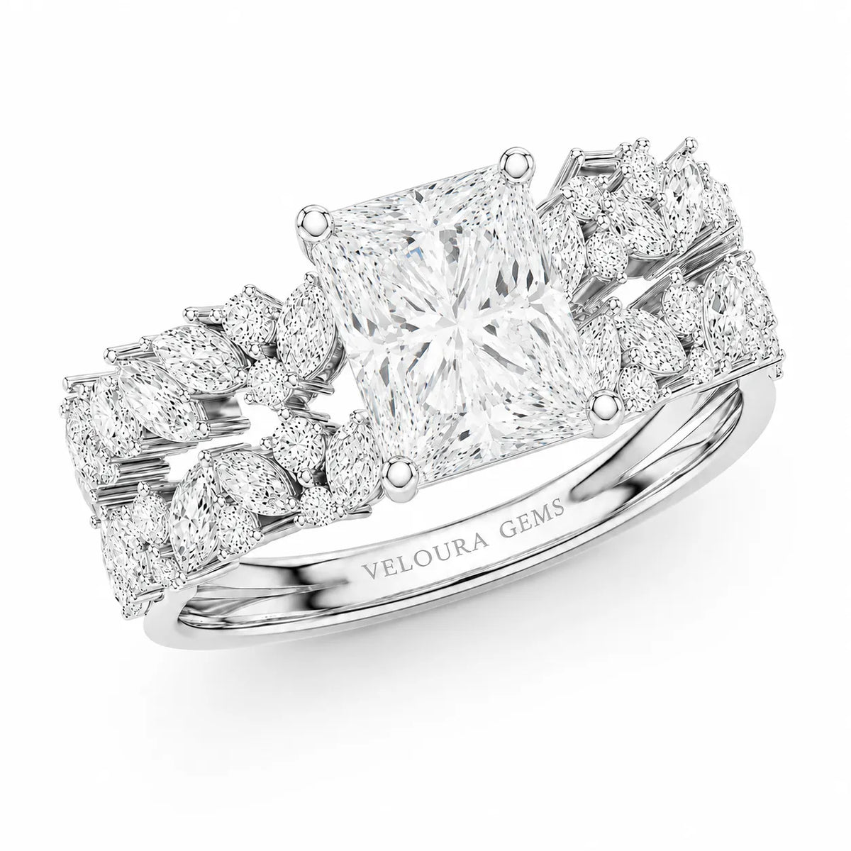 Celestial Symphony Two Step Wear Diamond Ring