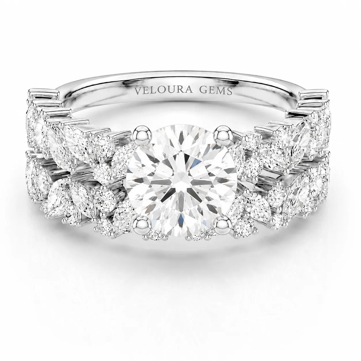 Celestial Symphony Two Step Wear Diamond Ring