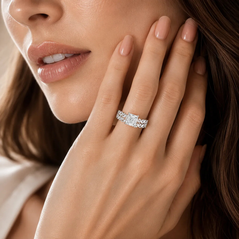 Celestial Symphony Two Step Wear Diamond Ring