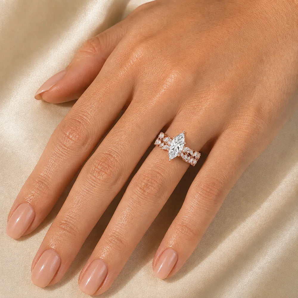 Celestial Symphony Two Step Wear Diamond Ring