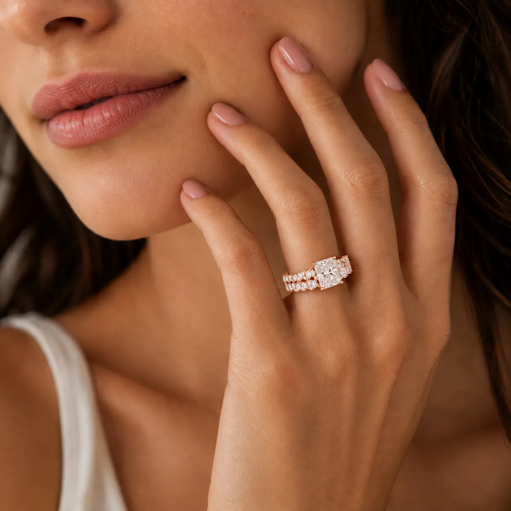 Celestial Symphony Two Step Wear Diamond Ring