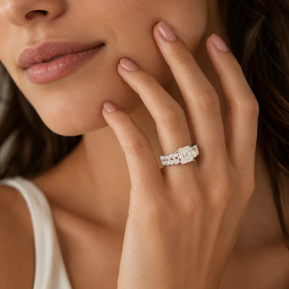 Celestial Symphony Two Step Wear Diamond Ring