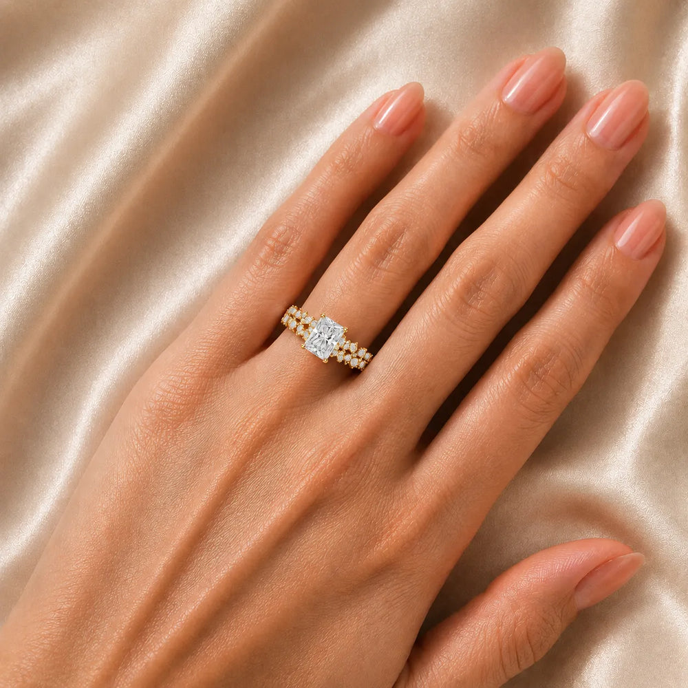 Celestial Symphony Two Step Wear Diamond Ring