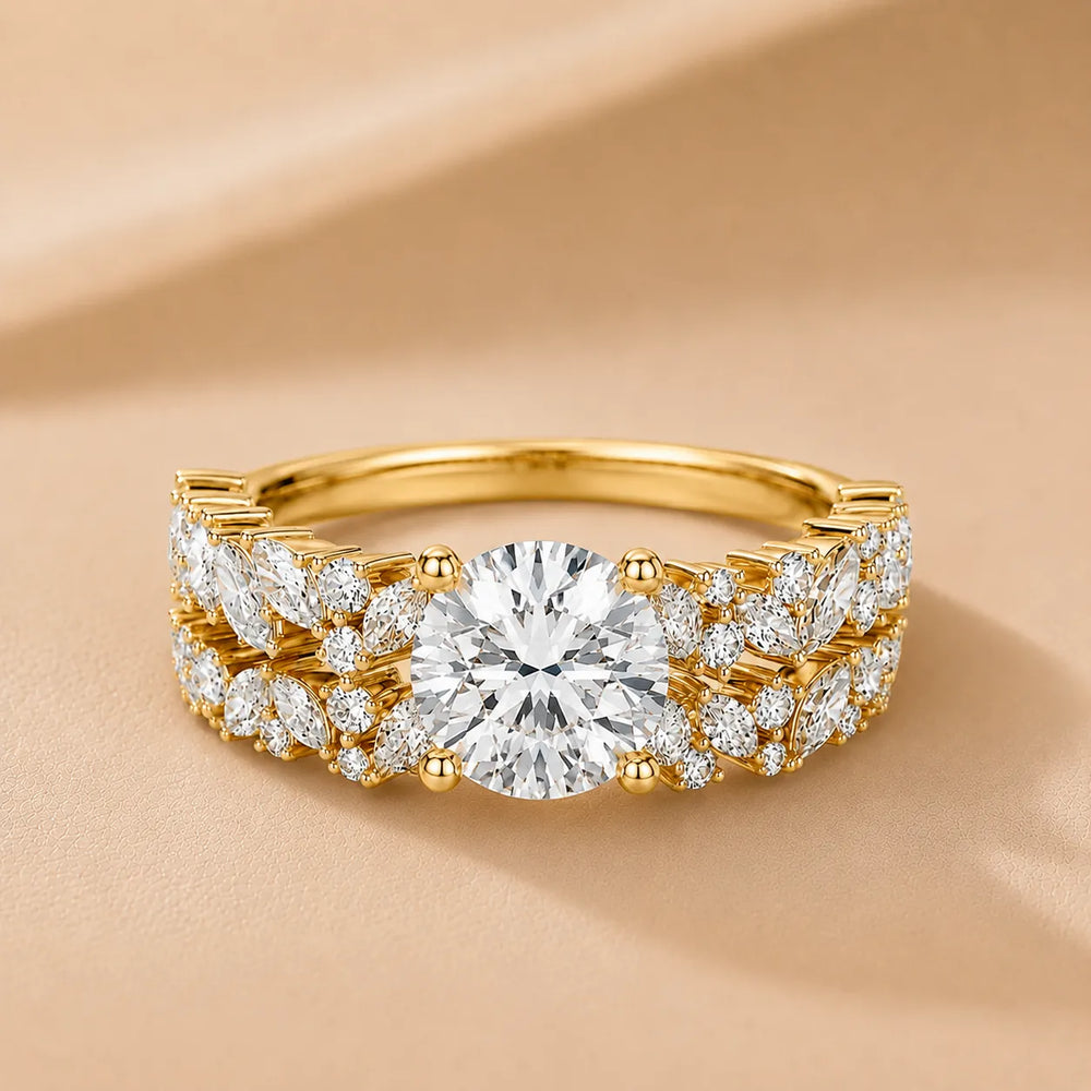 Celestial Symphony Two Step Wear Diamond Ring