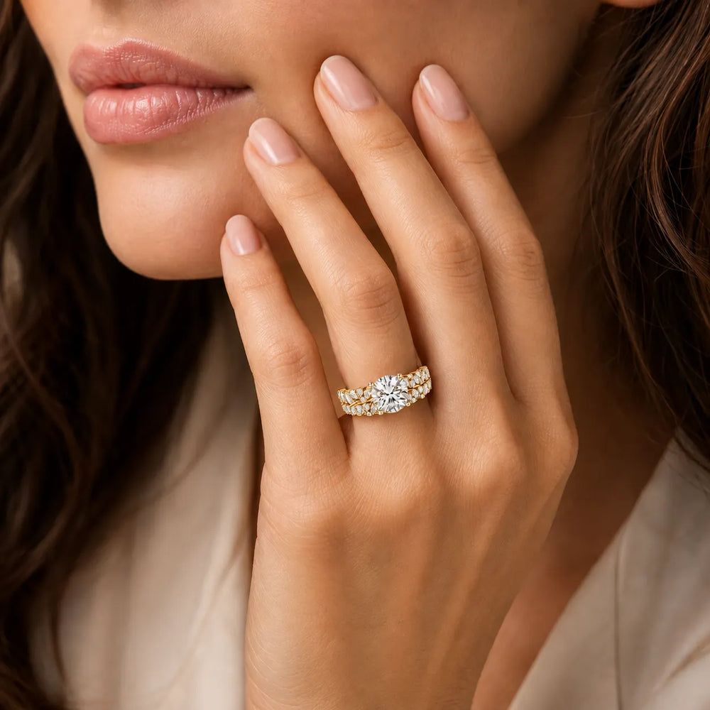 Celestial Symphony Two Step Wear Diamond Ring