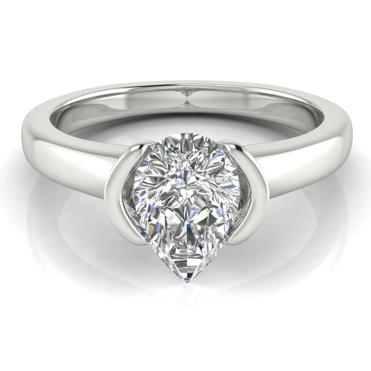 Modern Bezel-Inspired Solitaire Ring