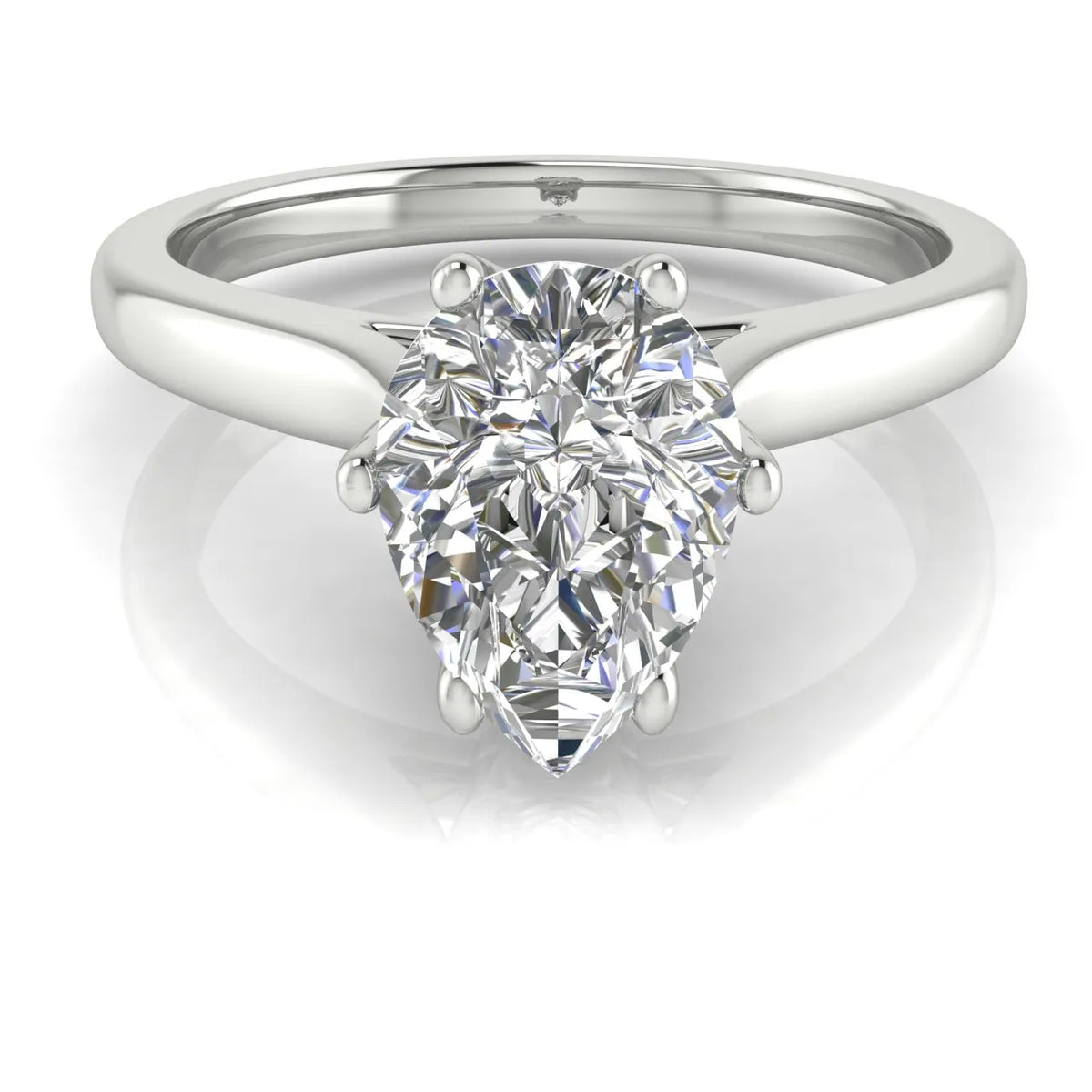 Romantic Solitaire Ring with Timeless Design