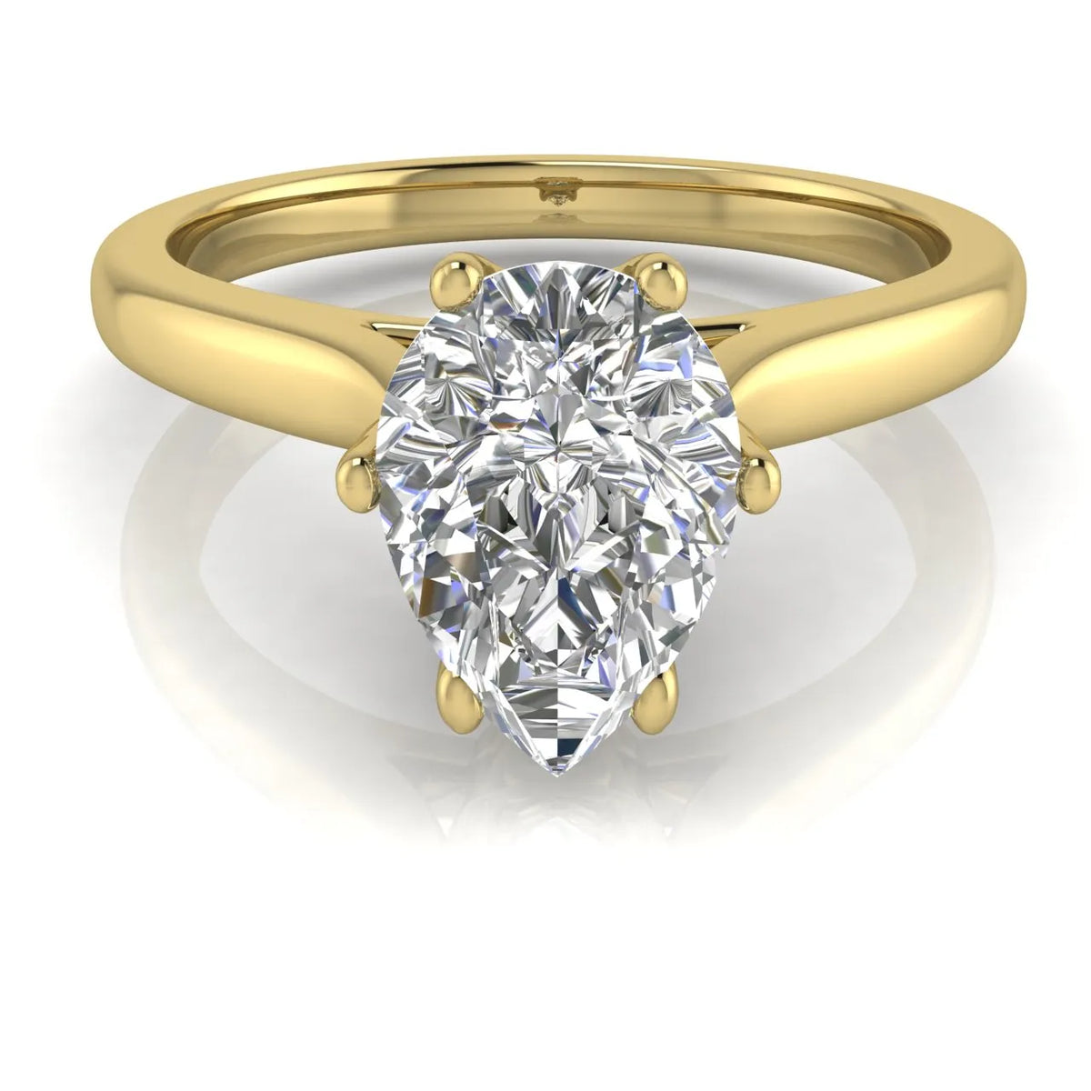 Romantic Solitaire Ring with Timeless Design