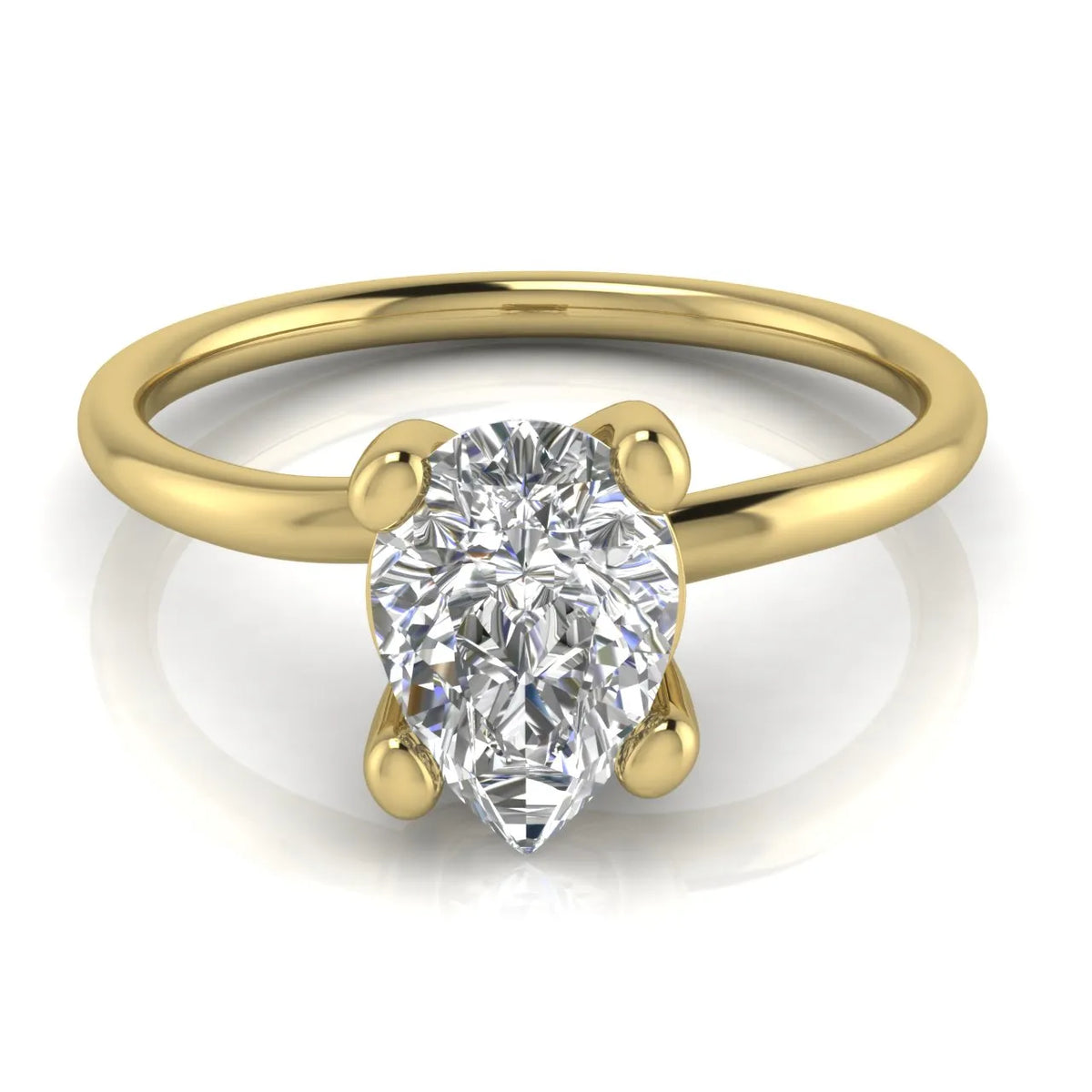 Romantic Solitaire Ring with Classic Setting