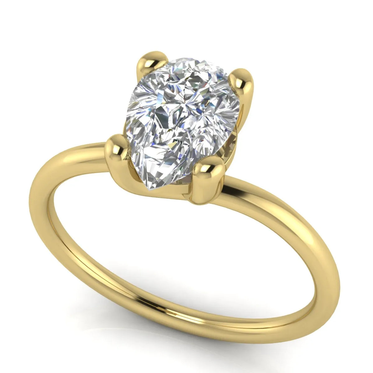 Romantic Solitaire Ring with Classic Setting