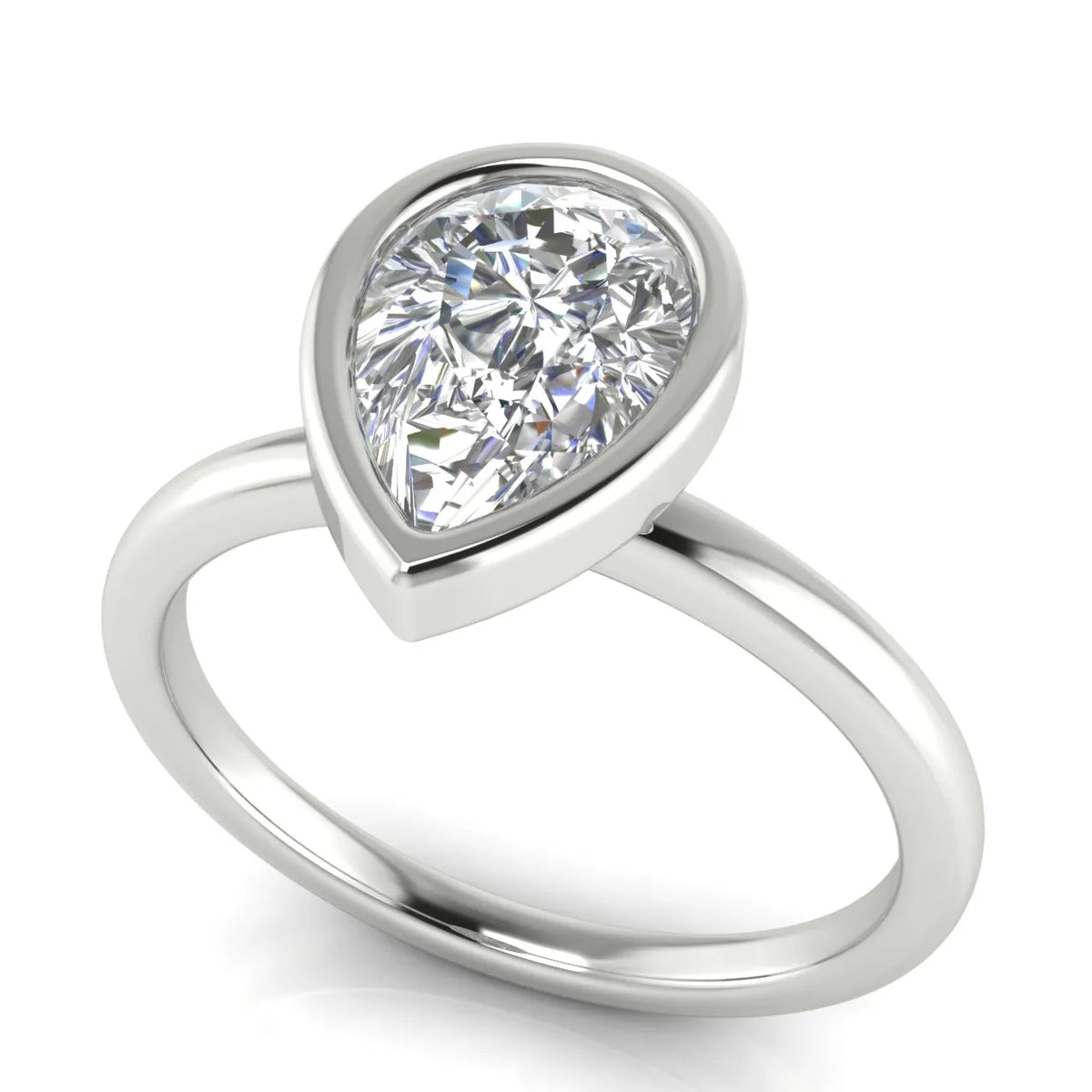Modern Bezel-Set Solitaire Ring