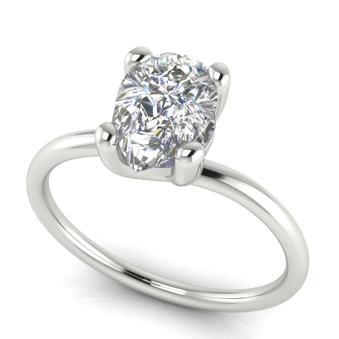 Romantic Solitaire Ring with Classic Setting