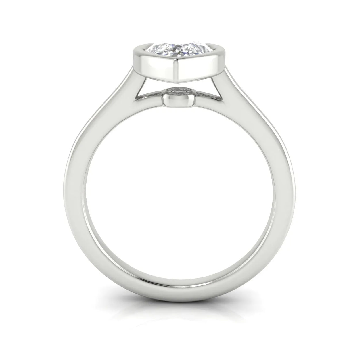 Romantic Halo Solitaire Ring