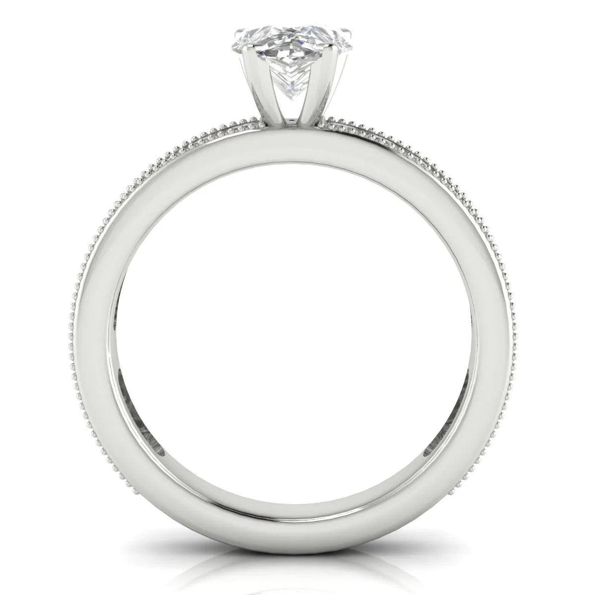 Vintage-Inspired Accent Solitaire Ring