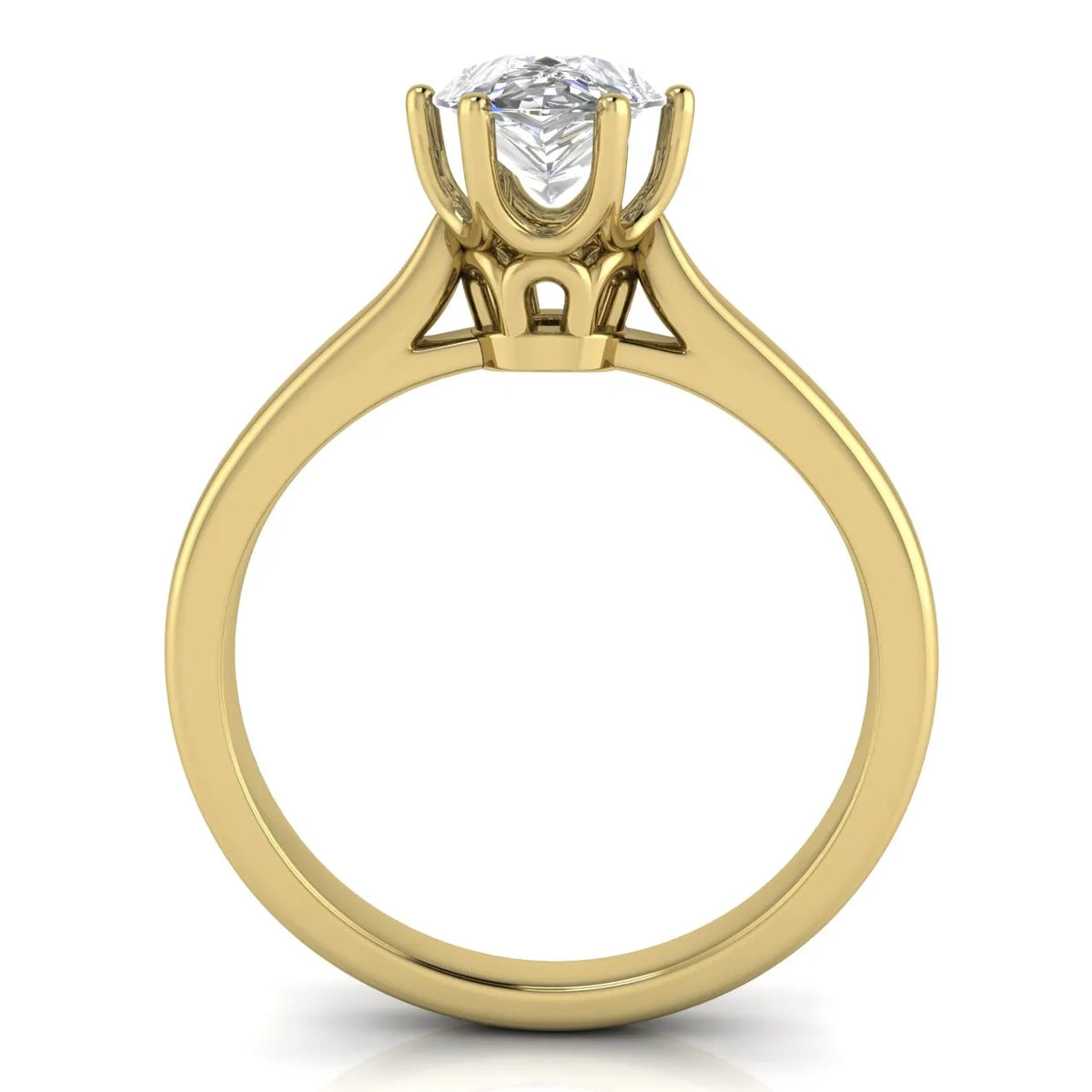 Romantic Solitaire Ring with Timeless Design