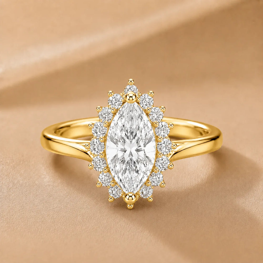 Divine Sparkle  Halo Setting Wedding Ring
