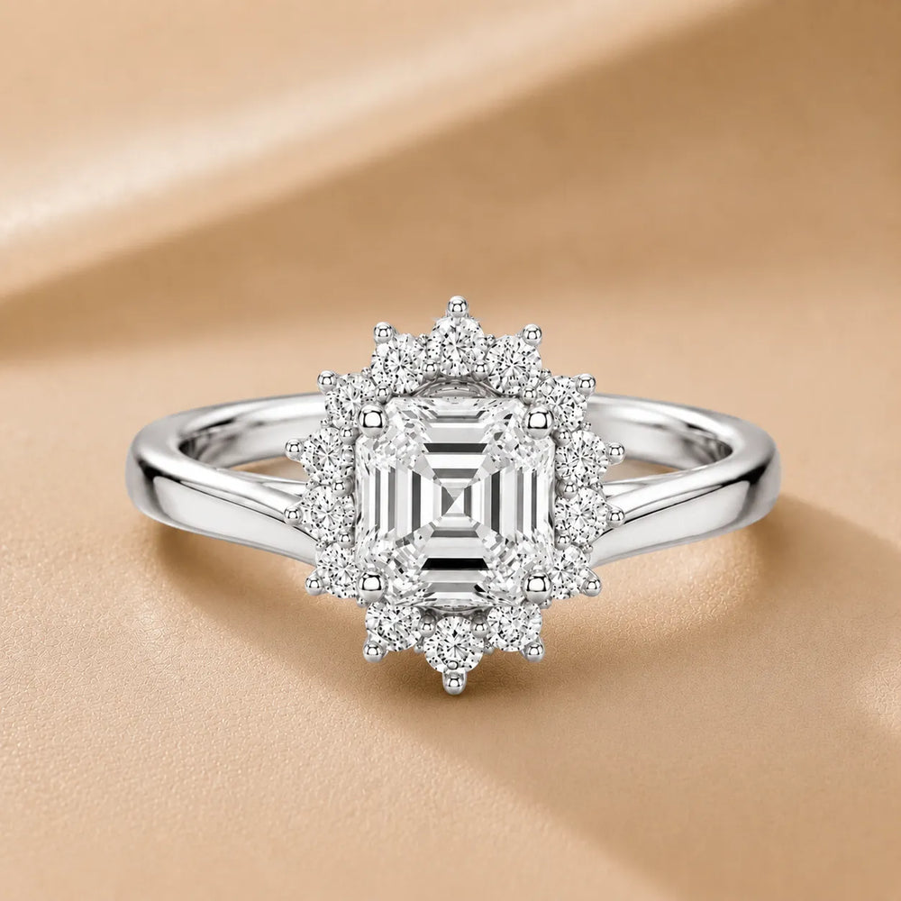 Divine Sparkle  Halo Setting Wedding Ring