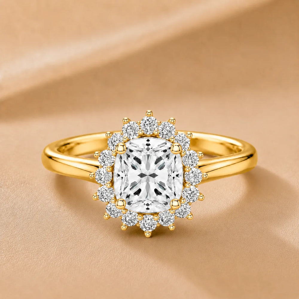 Divine Sparkle  Halo Setting Wedding Ring