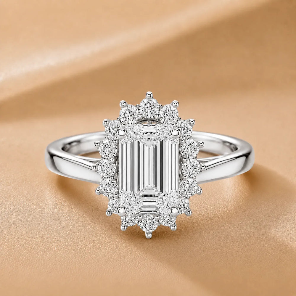 Divine Sparkle  Halo Setting Wedding Ring