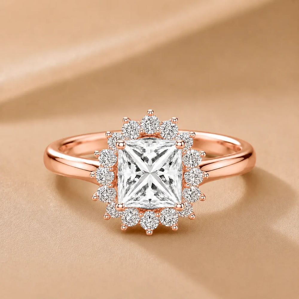 Divine Sparkle  Halo Setting Wedding Ring