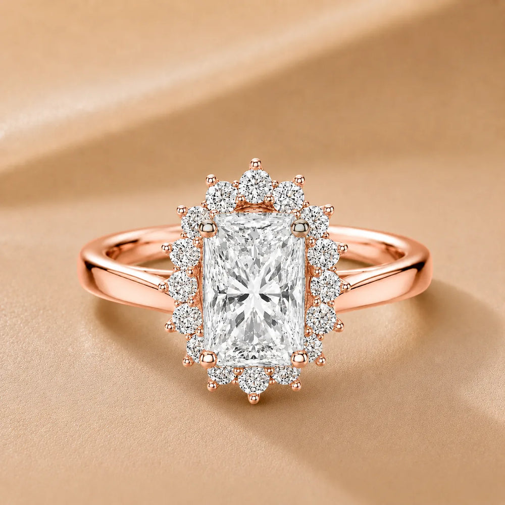 Divine Sparkle  Halo Setting Wedding Ring
