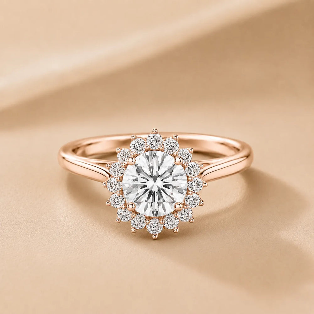 Divine Sparkle  Halo Setting Wedding Ring