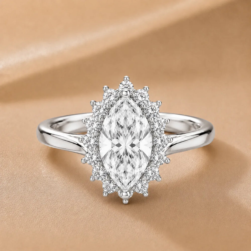 Divine Sparkle  Halo Setting Wedding Ring