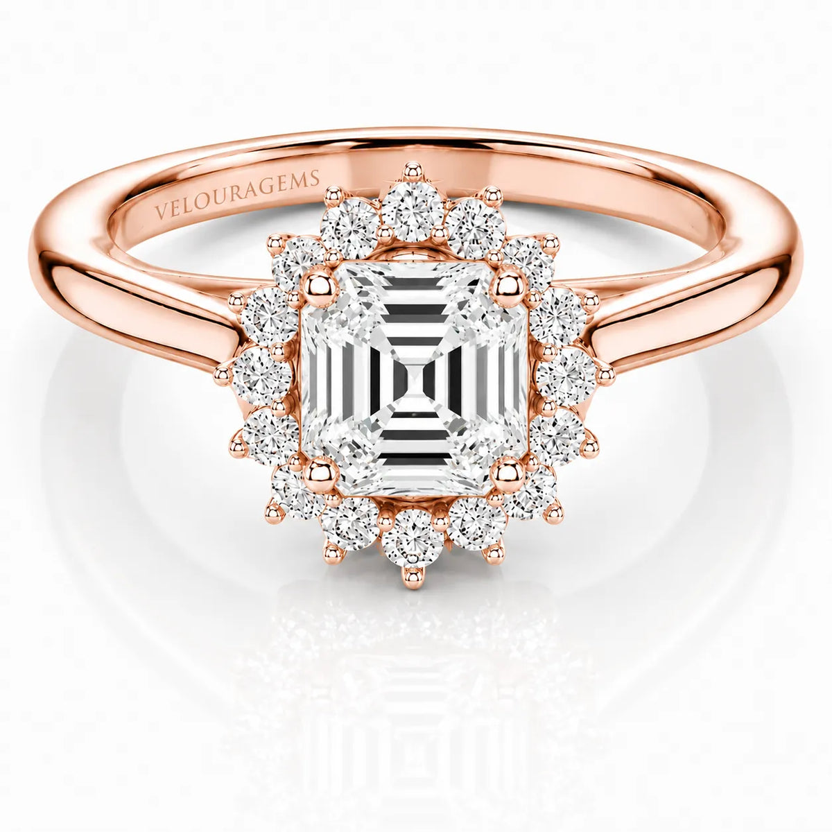 Divine Sparkle  Halo Setting Wedding Ring