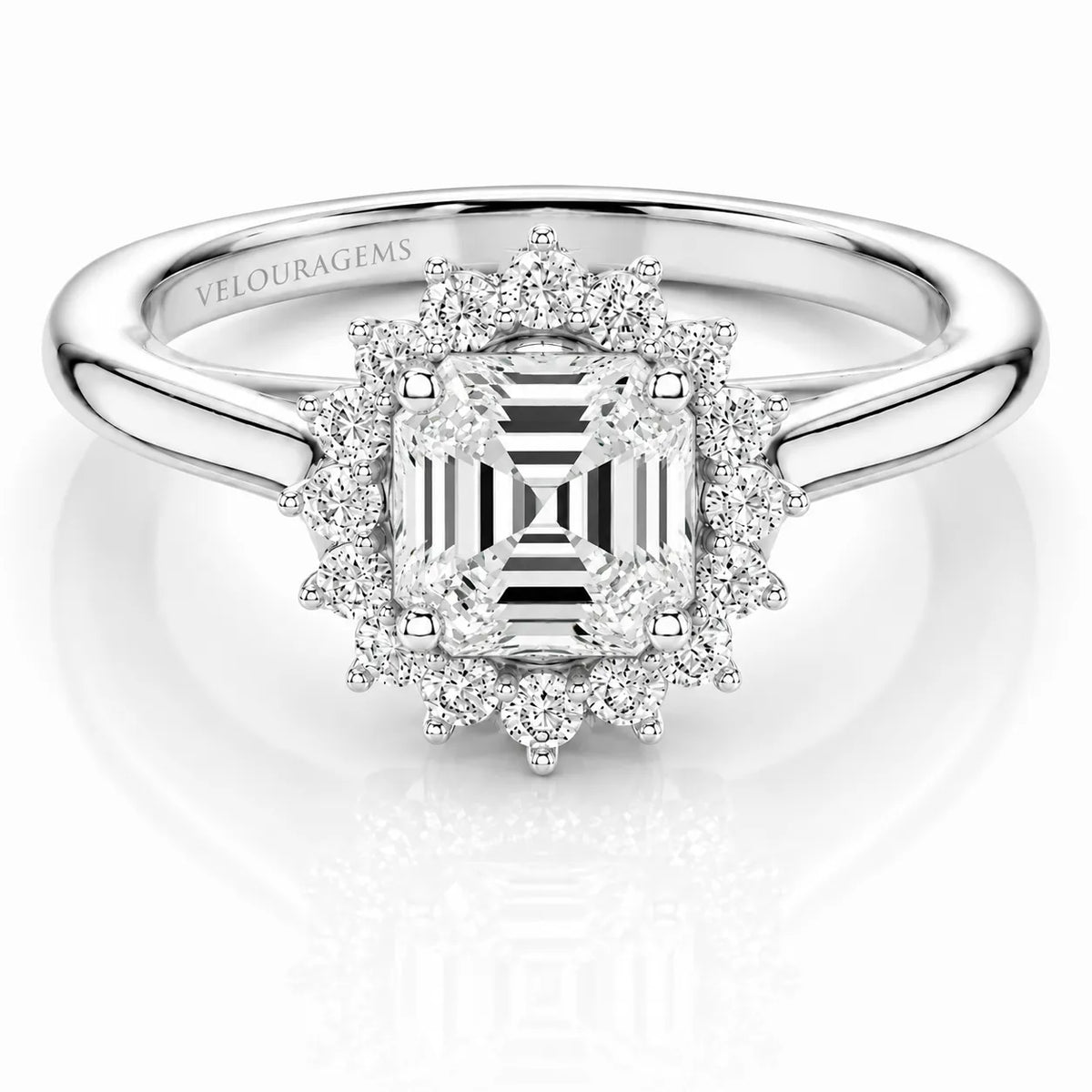 Divine Sparkle  Halo Setting Wedding Ring