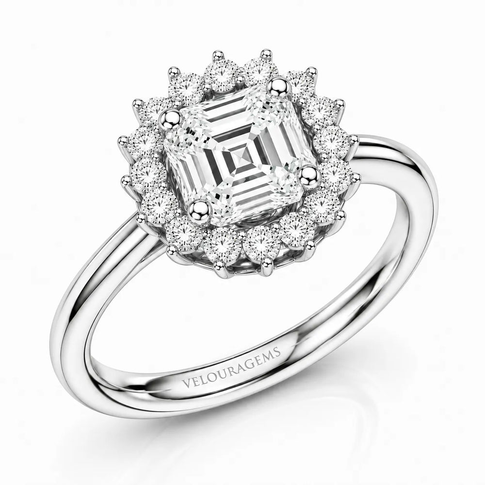 Divine Sparkle  Halo Setting Wedding Ring