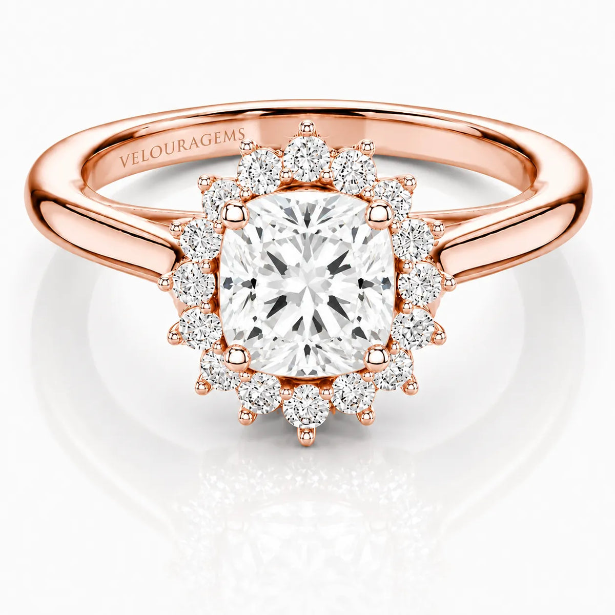 Divine Sparkle  Halo Setting Wedding Ring
