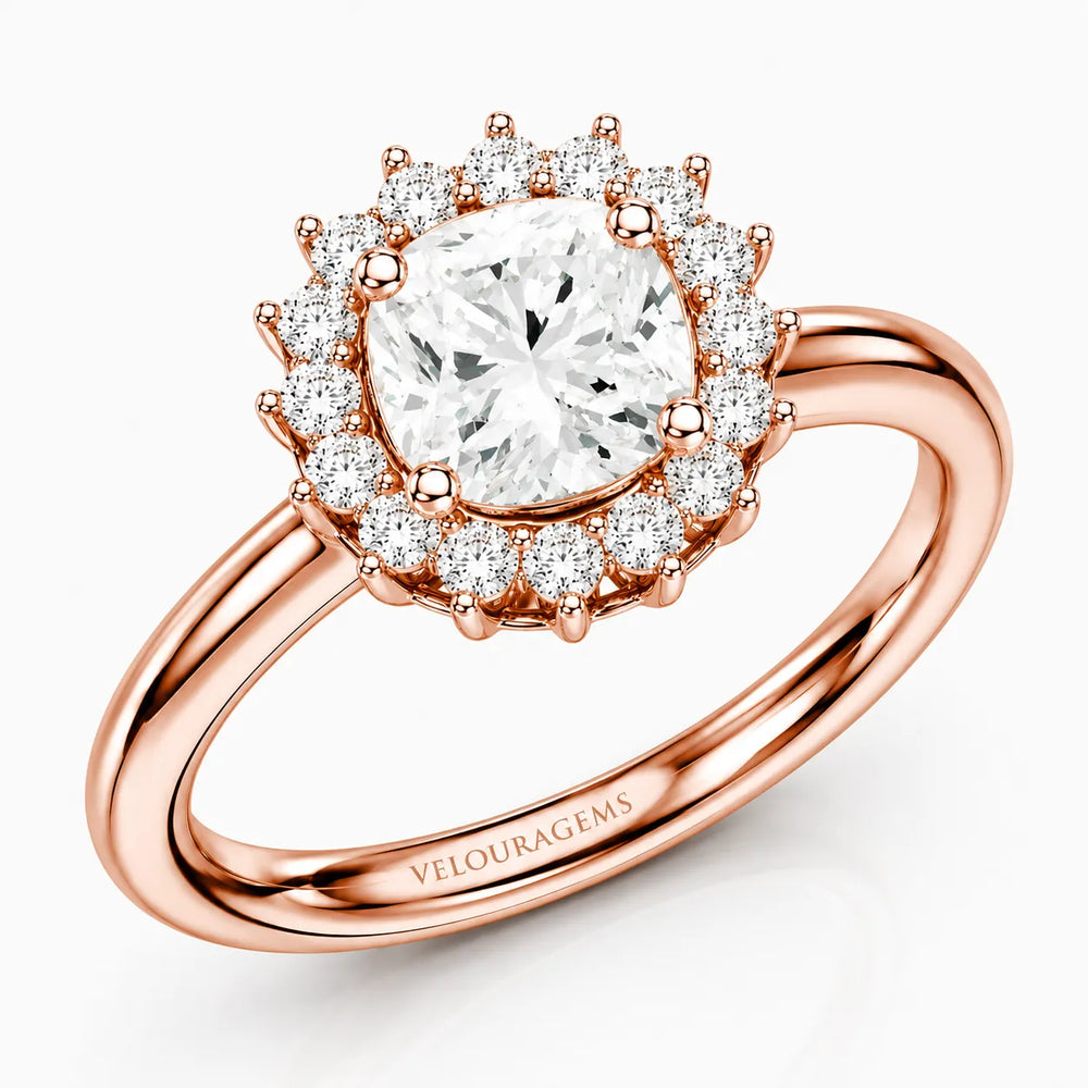 Divine Sparkle  Halo Setting Wedding Ring