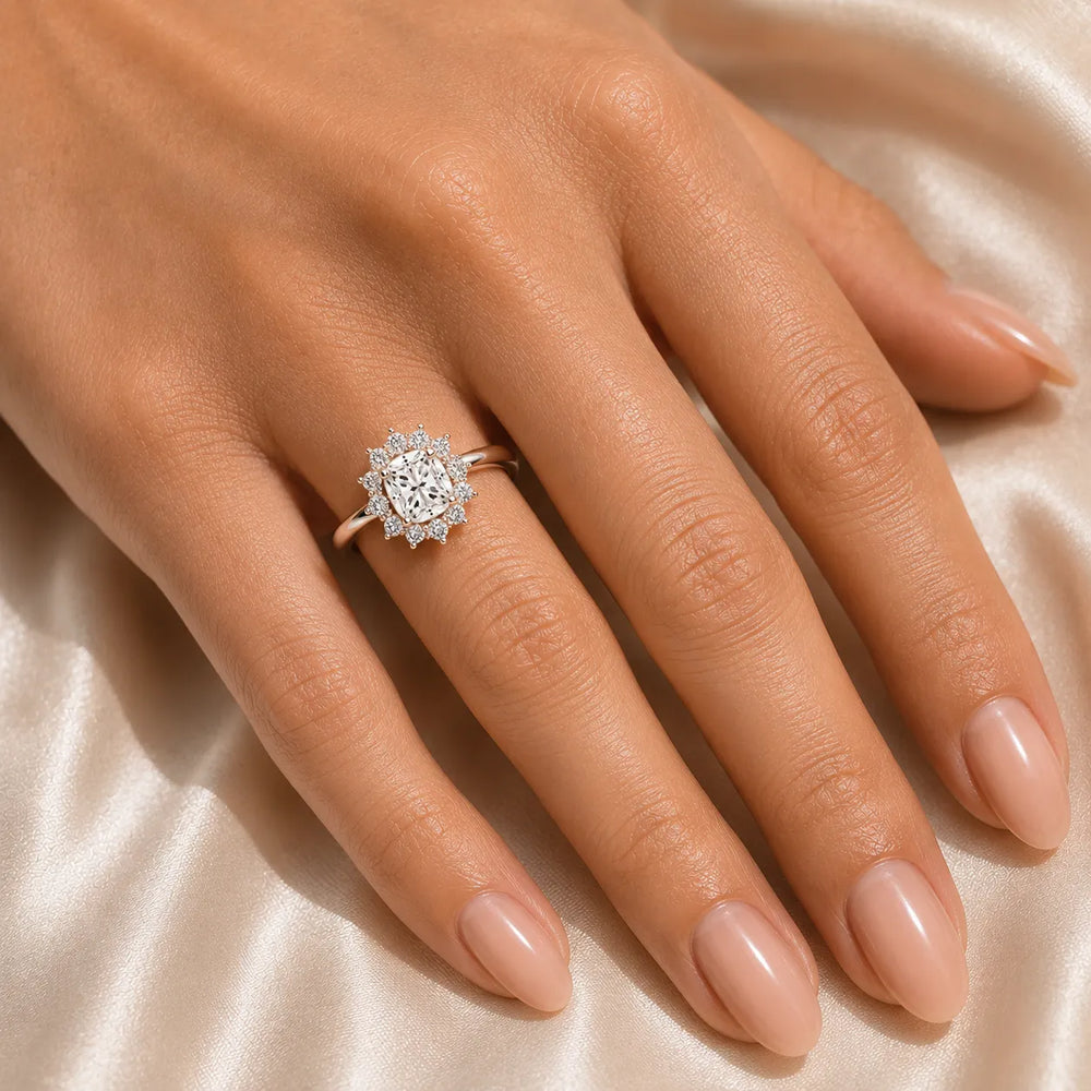 Divine Sparkle  Halo Setting Wedding Ring