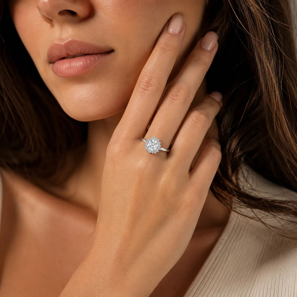 Divine Sparkle  Halo Setting Wedding Ring