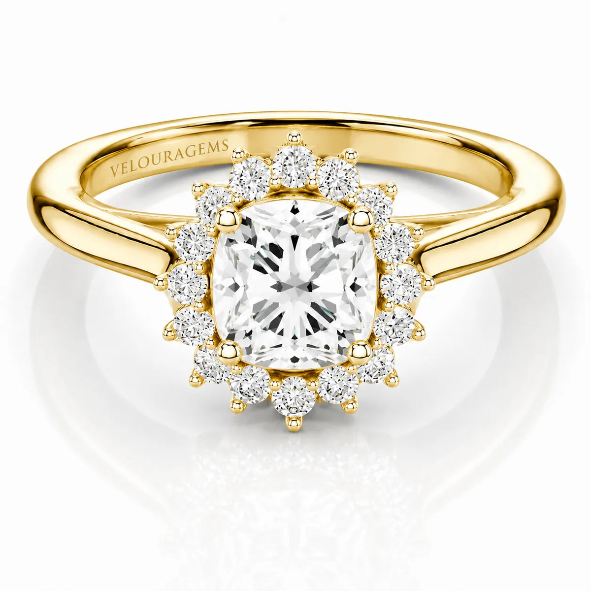 Divine Sparkle  Halo Setting Wedding Ring