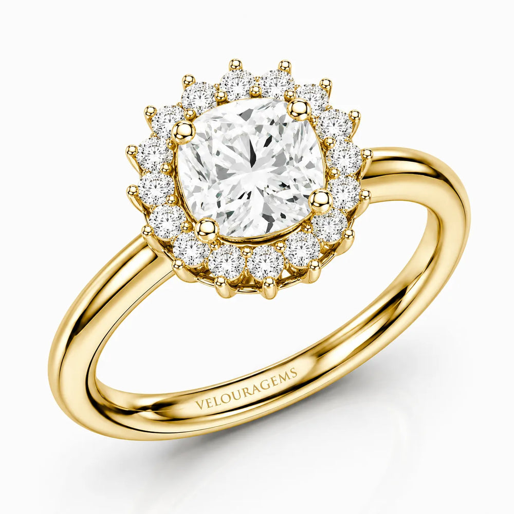 Divine Sparkle  Halo Setting Wedding Ring