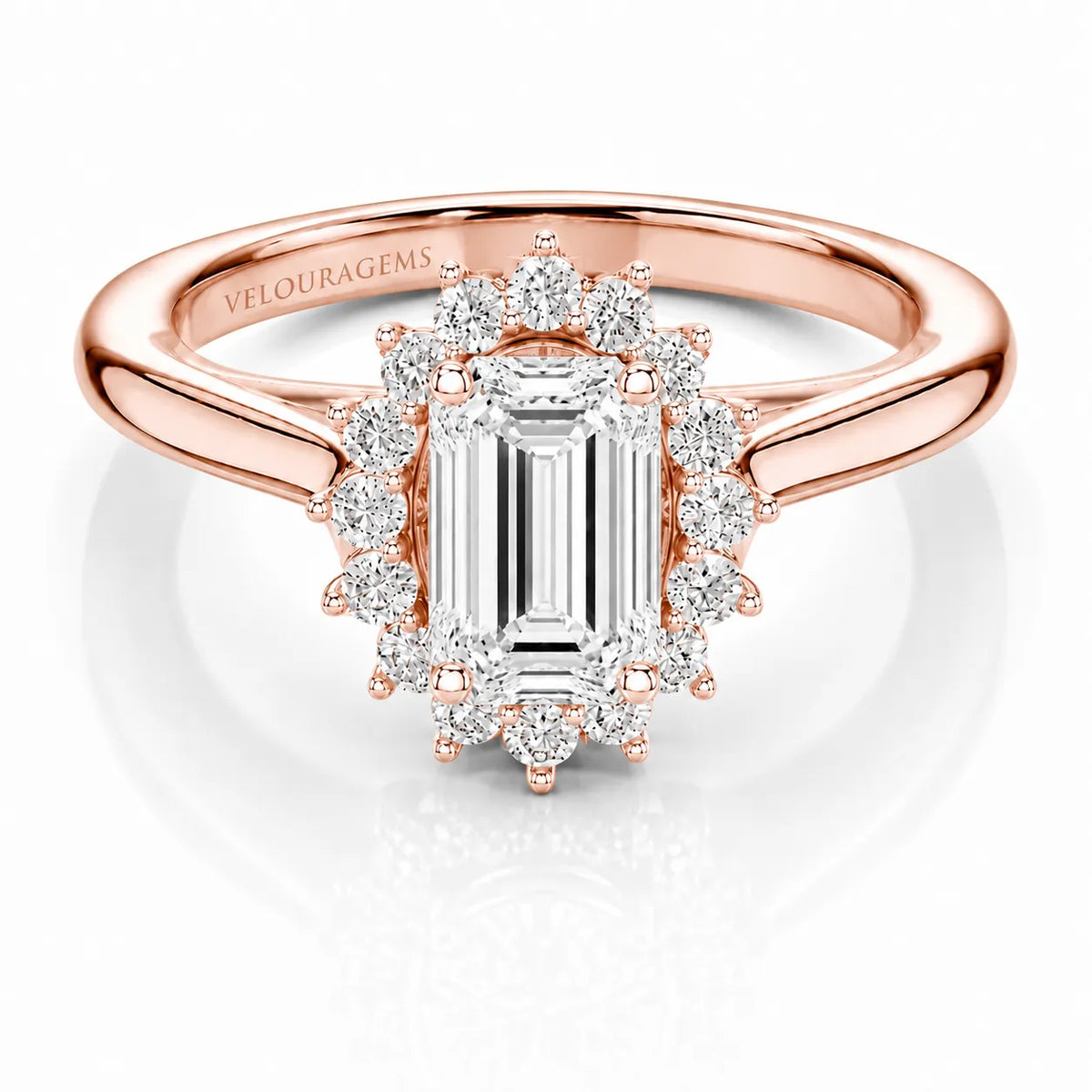Divine Sparkle  Halo Setting Wedding Ring