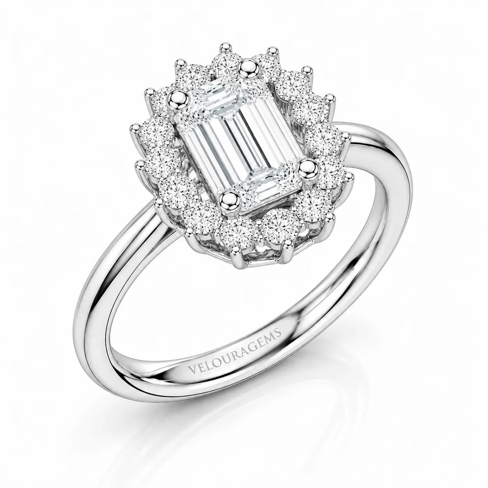 Divine Sparkle  Halo Setting Wedding Ring
