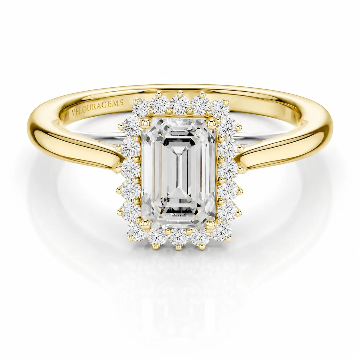 Divine Sparkle  Halo Setting Wedding Ring