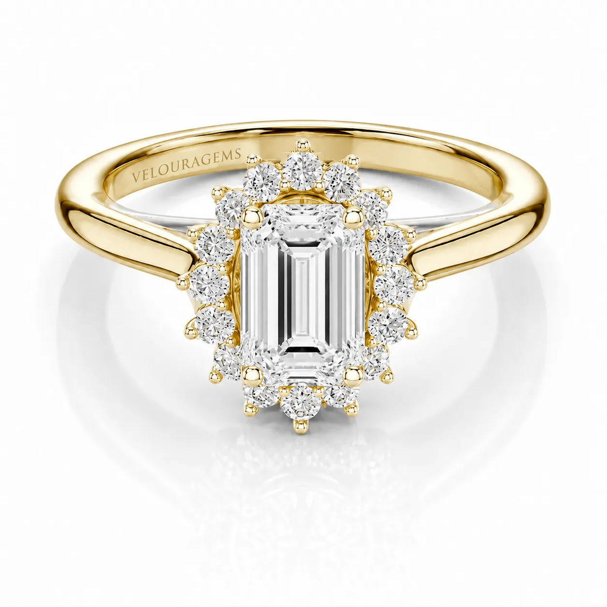 Divine Sparkle  Halo Setting Wedding Ring